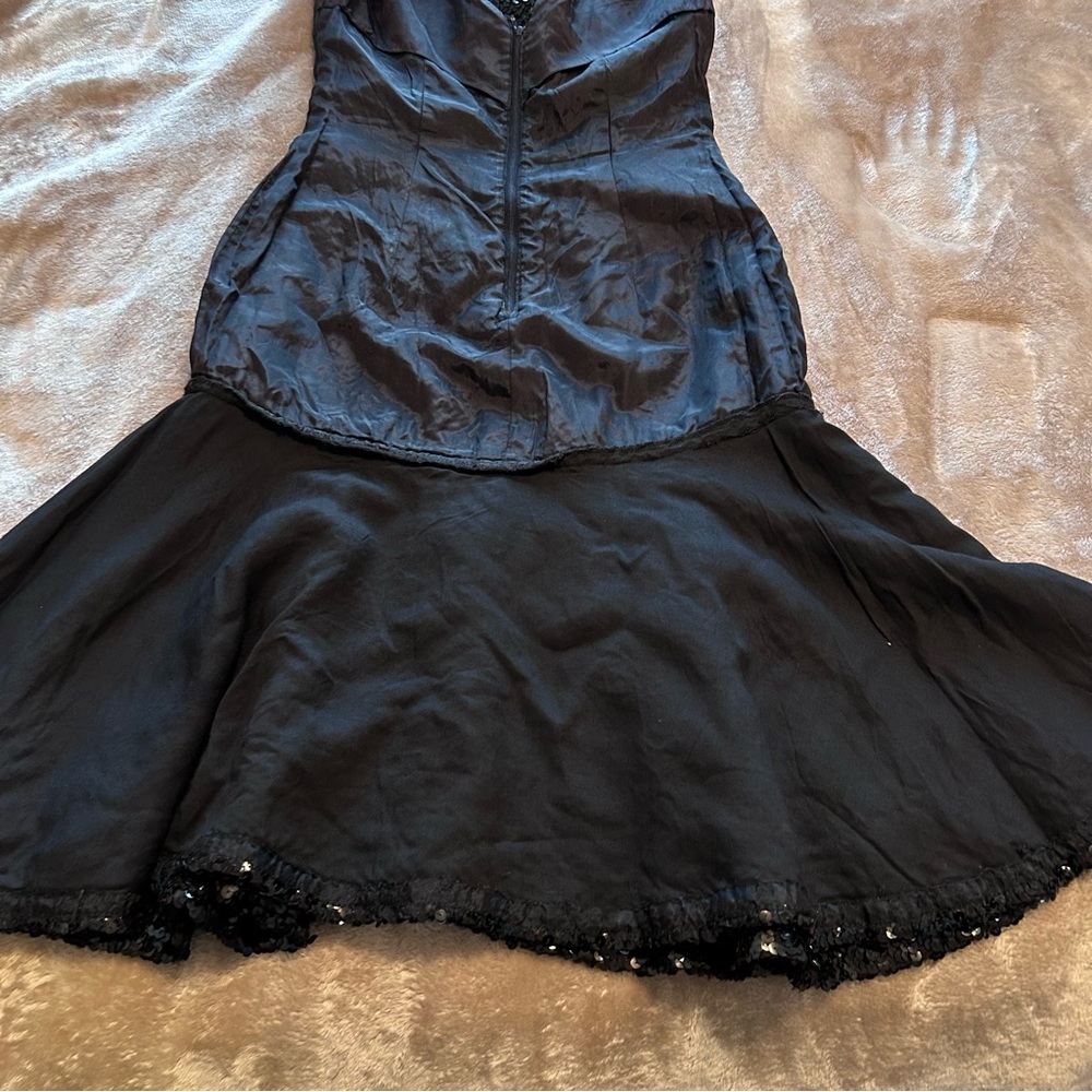 Vintage sequin dress women’s black EUC - Picture 7 of 11